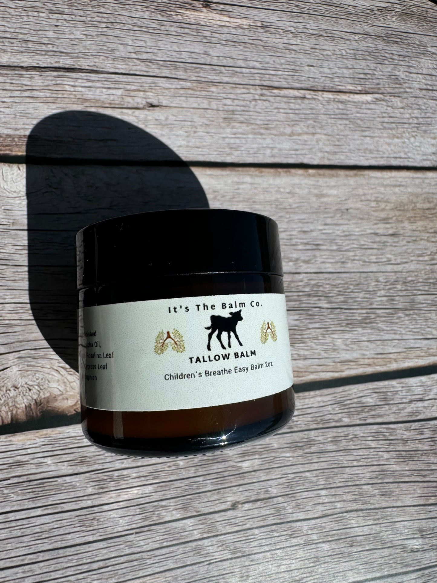 2oz - CHILDREN'S BREATHE EASY BALM (TALLOW CHEST RUB)