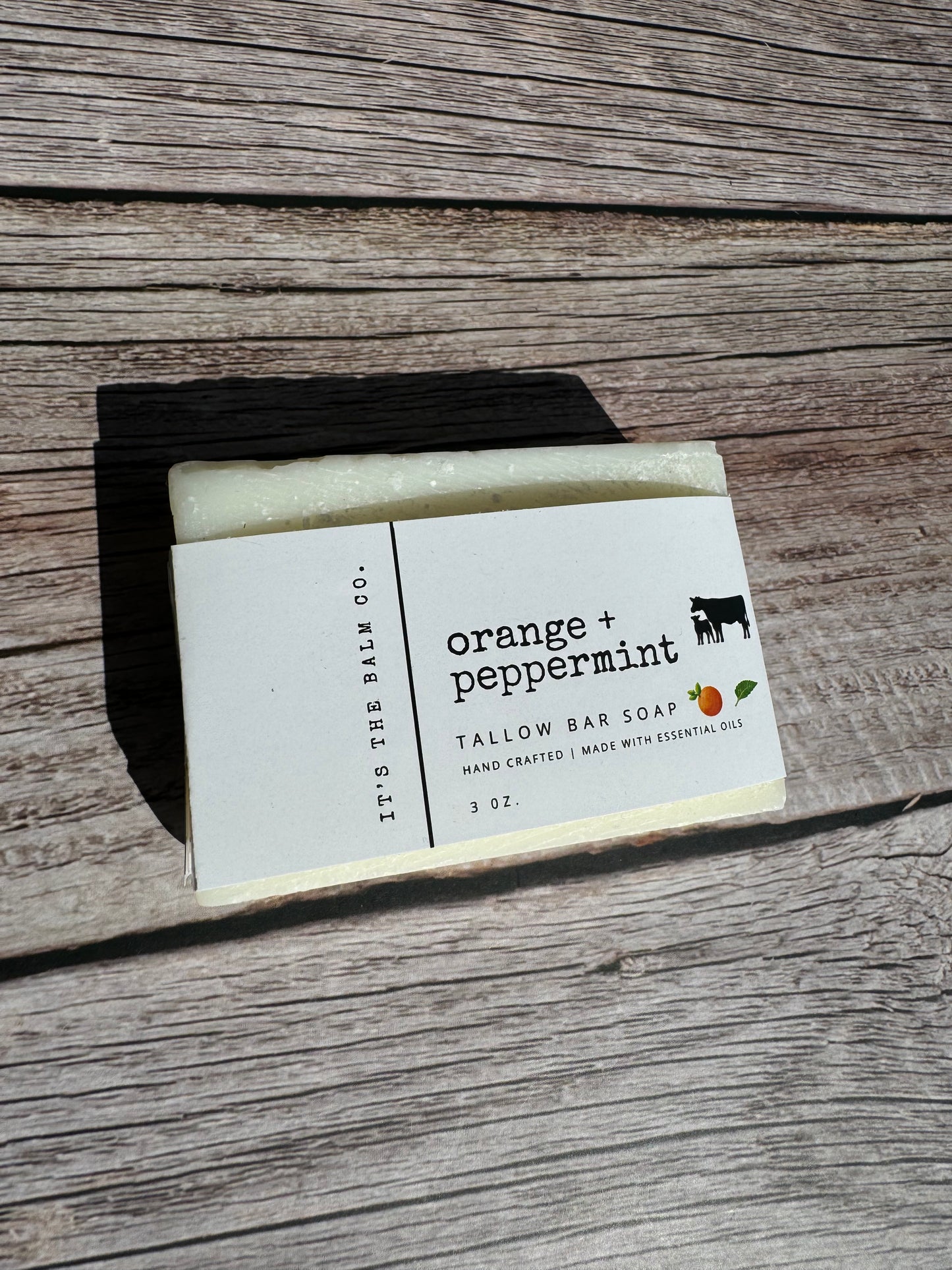 TALLOW SOAP - ORANGE & PEPPERMINT