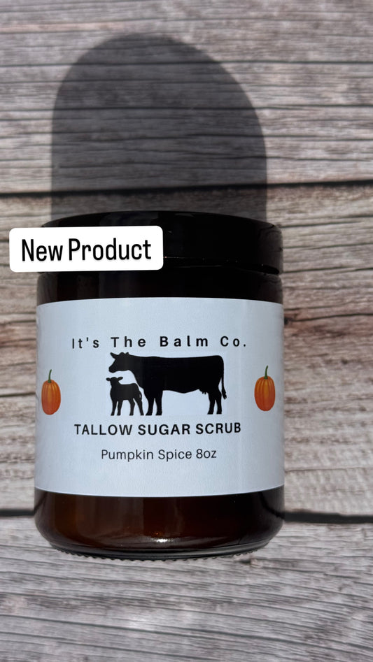 8oz- WHIPPED PUMPKIN SPICE TALLOW SUGAR SCRUB