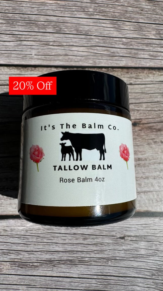 4oz - ROSE TALLOW BALM