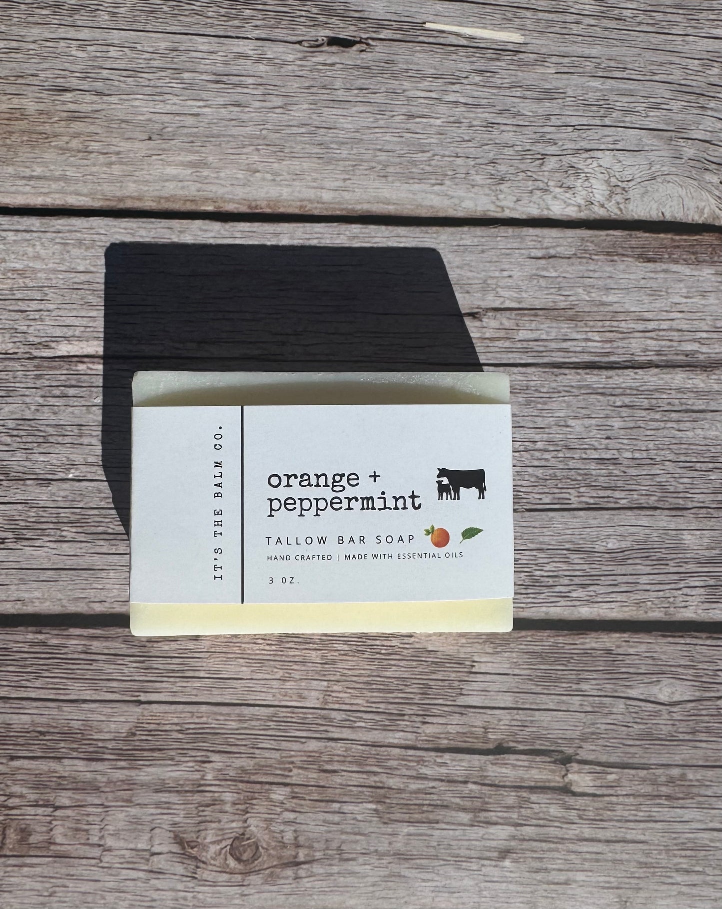 TALLOW SOAP - ORANGE & PEPPERMINT