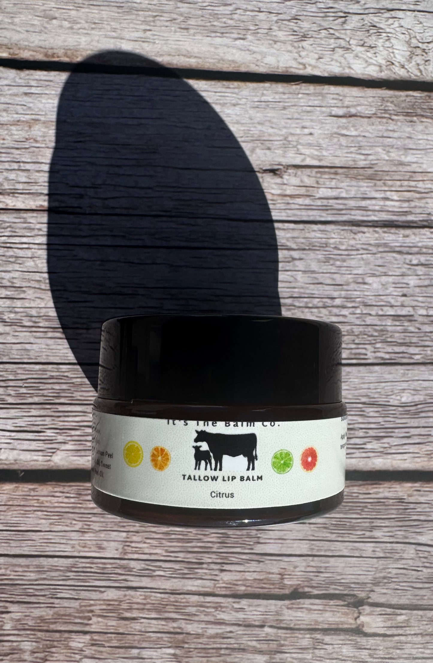 1/2 oz - TALLOW LIP BALM - CITRUS