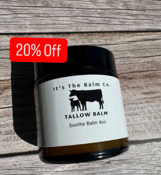 4oz - SOOTHE TALLOW BALM