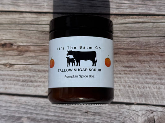 8oz- WHIPPED PUMPKIN SPICE TALLOW SUGAR SCRUB