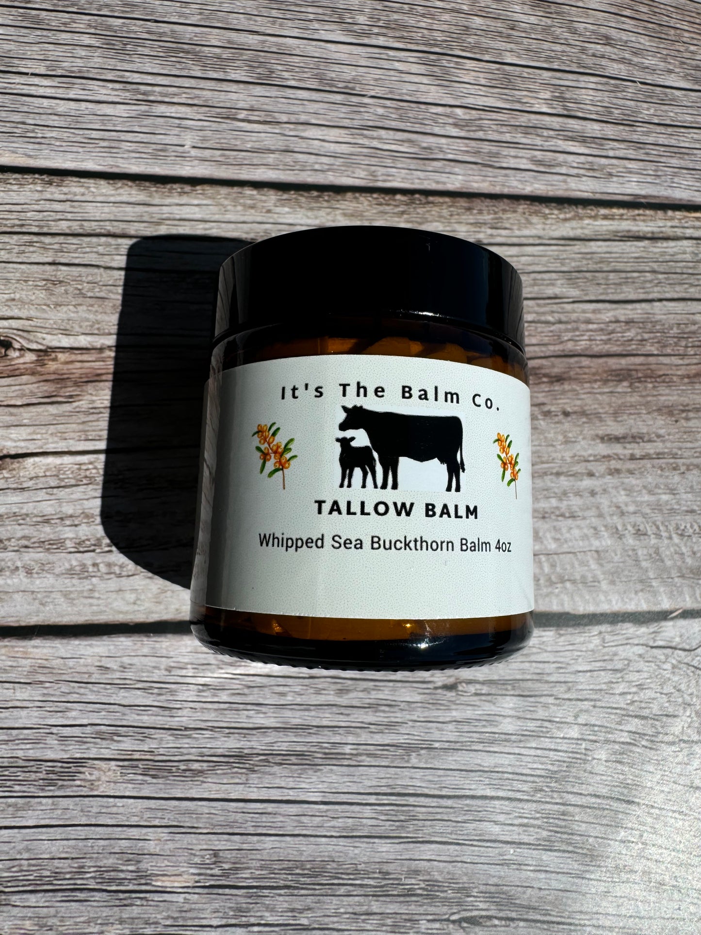 4oz - WHIPPED SEA BUCKTHORN TALLOW BALM