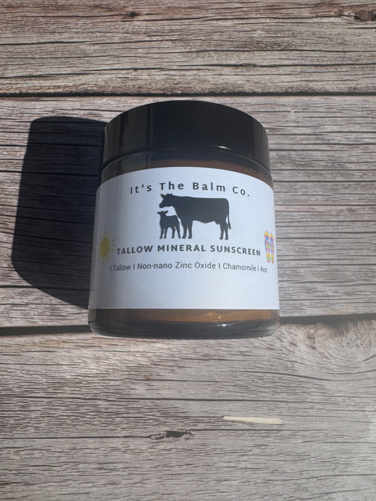 4oz - TALLOW MINERAL SUNSCREEN